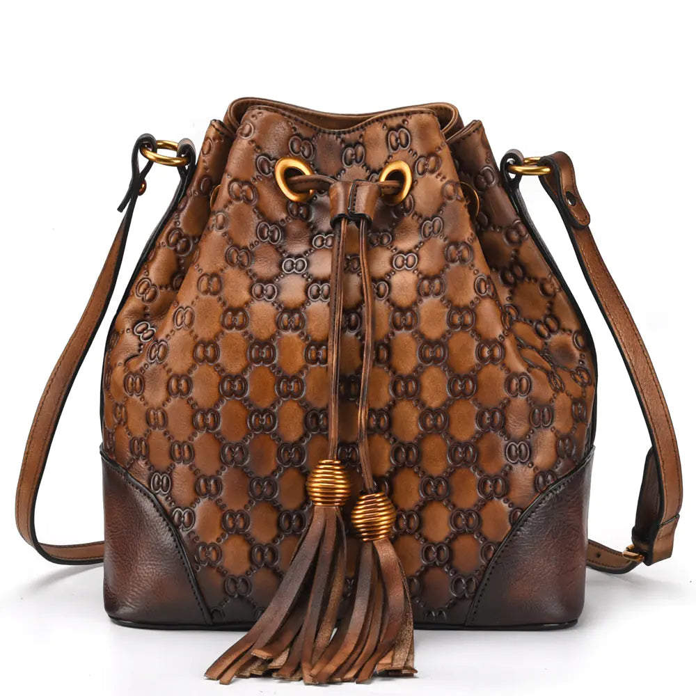 Bolsa de couro vintage para mulheres - Design versátil