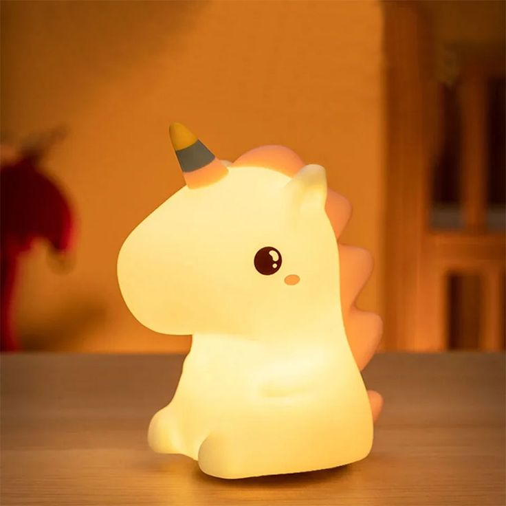 Lámpara de Noche de Mesita LED Unicornio