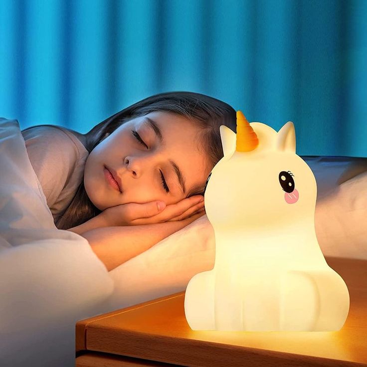 Lámpara de Noche de Mesita LED Unicornio